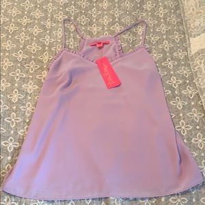 Lilly Pulitzer ruffled Dusk tank NWT